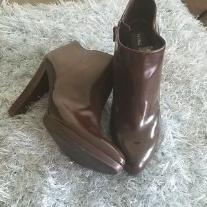 Patten leather Nine West booties